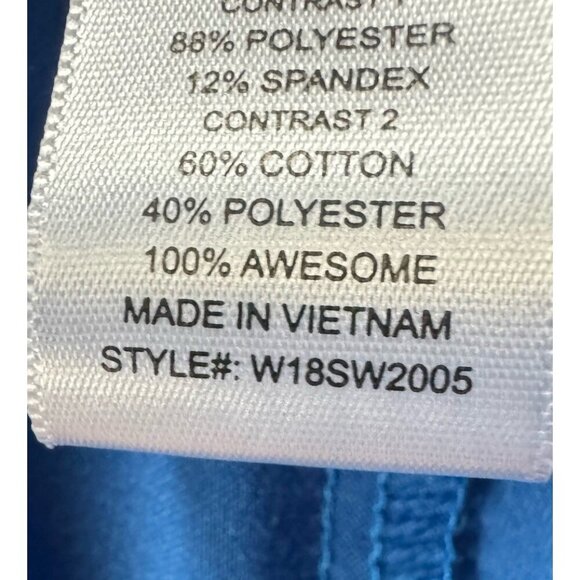 Figs Women's Sz M Zamora Royal Blue Medical Scrub Pants Joggers - Picture 5 of 12